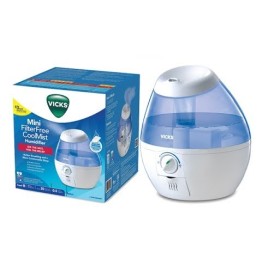 Vicks Mini Ultrasonic Humidifier Cool Mist