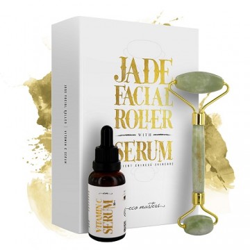 Jade Facial Roller With Serum
