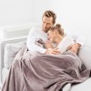 Cosy Heated Over Blanket  Taupe