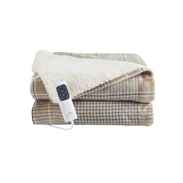 Luxurious Electric  Tartan Check Over Blanket 
