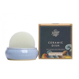Handmade Shaving Soap and  Ceramic Dish 