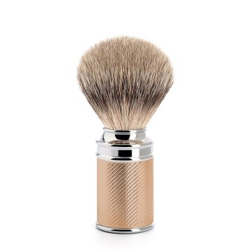 Shaving brush from MÜHLE  With  Chrome-Rose Gold Plated Metal 